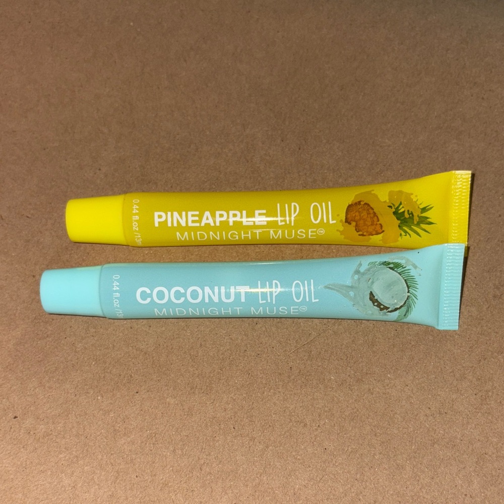 Lip Oil Set - Pineapple Yellow & Coconut Blue